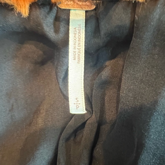 Free People Fall Terra Cotta Caramel Faux Fur Lined Bomber Jacket. 🧡🖤🧡 - Picture 9 of 14